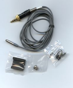 Петличный микрофон серого цвета Sanken COS-11D PT(GY)-Sen. с разъемом  mJack 3,5mm (стерео) ― TBS Инжиниринг